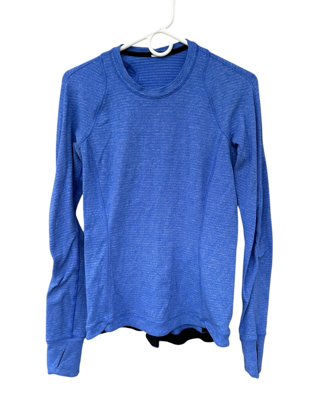 Lululemon Runderful Long Sleeve Shirt - Size 8 Blue -Running Walking Athleisure